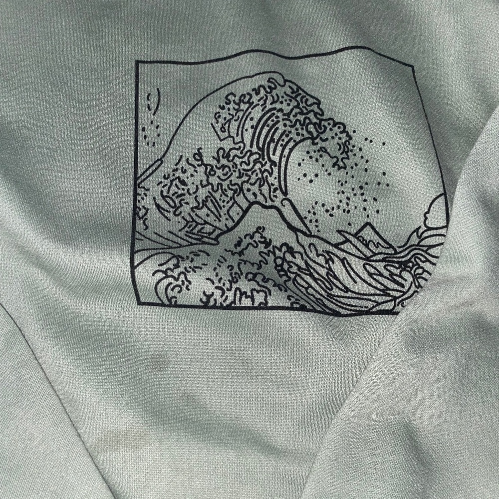 SHEINteen Waves Sweatshirt Green